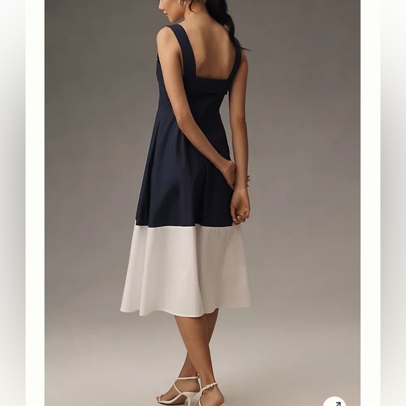 English Factory Sleeveless Square-Neck Midi Dress - Picture 2 of 4